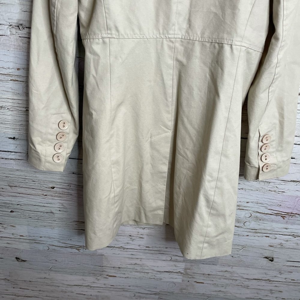 Roxy Women's Cream Trench Coat - Picture 7 of 12
